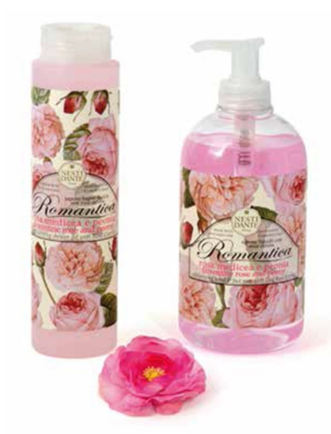 ROMANTICA FLORENTINE ROSE AND PEONY LIQUID SOAPS